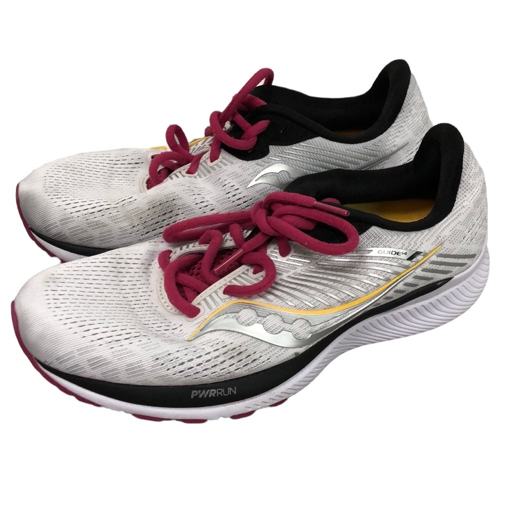 Saucony S10655-55 Guide 14 Women's Running Shoes Alloy Cherry Size 9